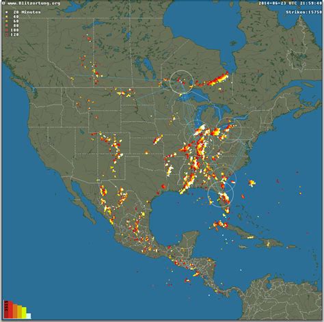 Lightning radar near me - Lightning Detection Domain. The colors on the icon indicates the time of the lightning. 0 to 5 minutes ago. 5 to 10 minutes ago. 10 to 15 minutes ago. 